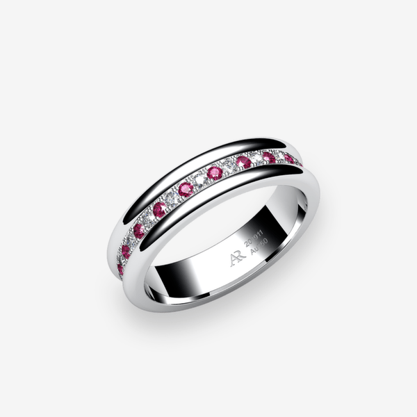 Florence Alliance Rubis Platine 950‰