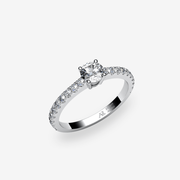Bellatrix Bague de fiançailles solitaire Diamant Platine 950‰