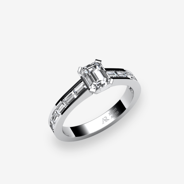Rigel Bague de fiançailles solitaire Diamant Platine 950‰