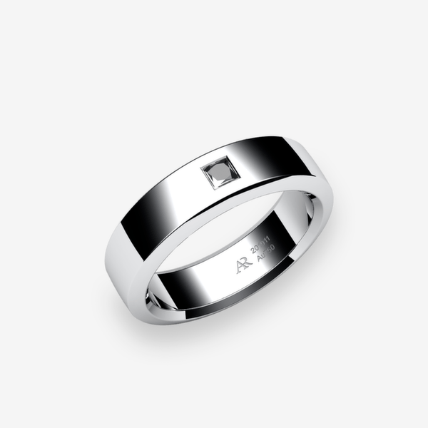 Belgravia Bague Diamant noir Platine 950‰
