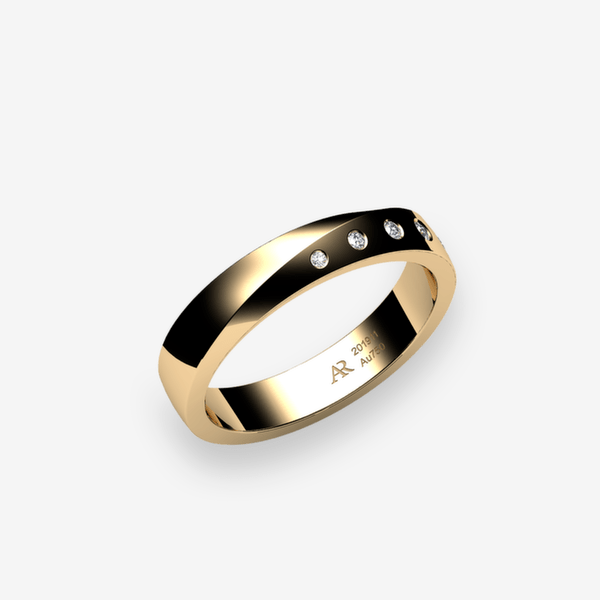 Fusion Bague Diamants Or jaune 18 carats
