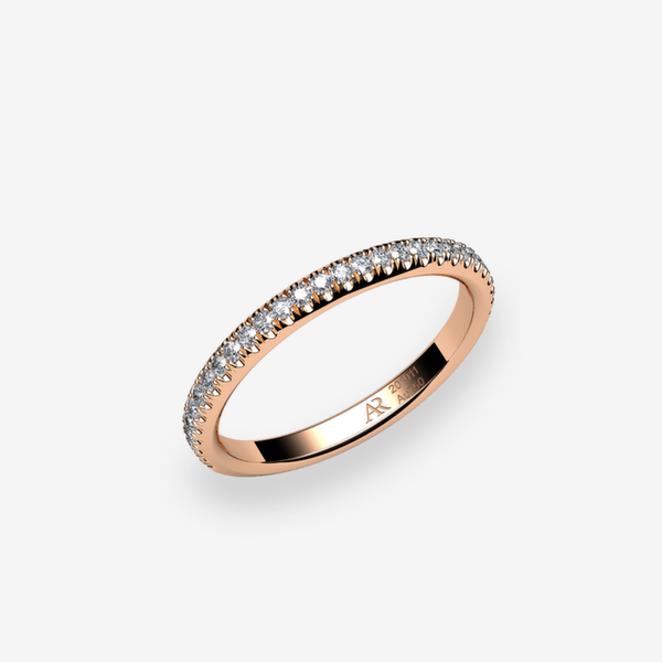Belgravia Bague pavage Diamants Or rose 18 carats