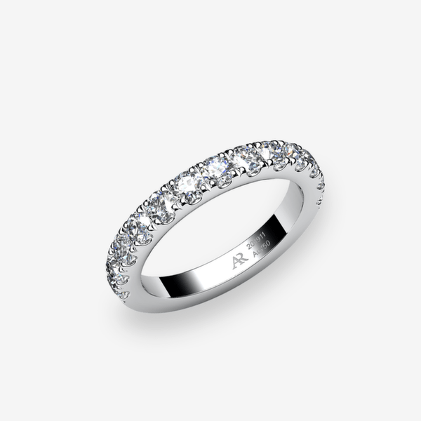 Grâce Bague pavage Diamants Platine 950‰