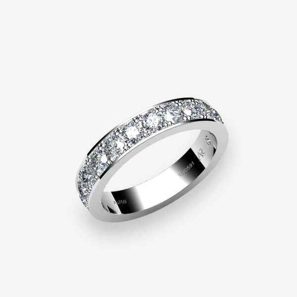 Venise Bague pavage Diamants Platine 950‰