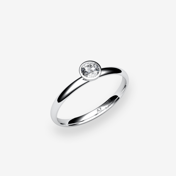 Melodie Bague serti clos Diamant Platine 950‰