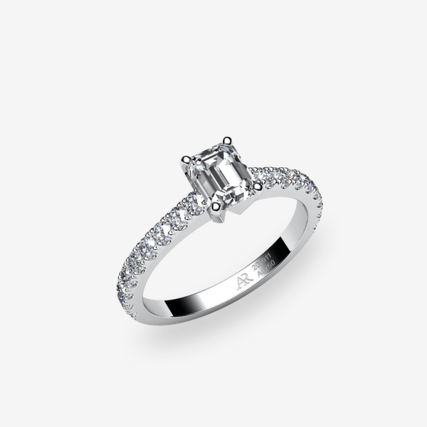 Bételgeuse Bague solitaire Diamant Platine 950‰