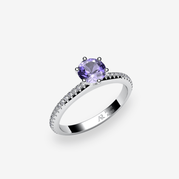 Stella Bague solitaire Tanzanite Platine 950‰