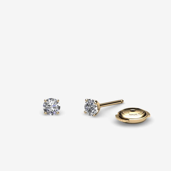 Stella Boucles d'oreilles Diamants Or jaune 18 carats