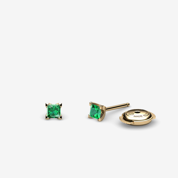 Rigel Boucles d'oreilles Émeraudes Or jaune 18 carats