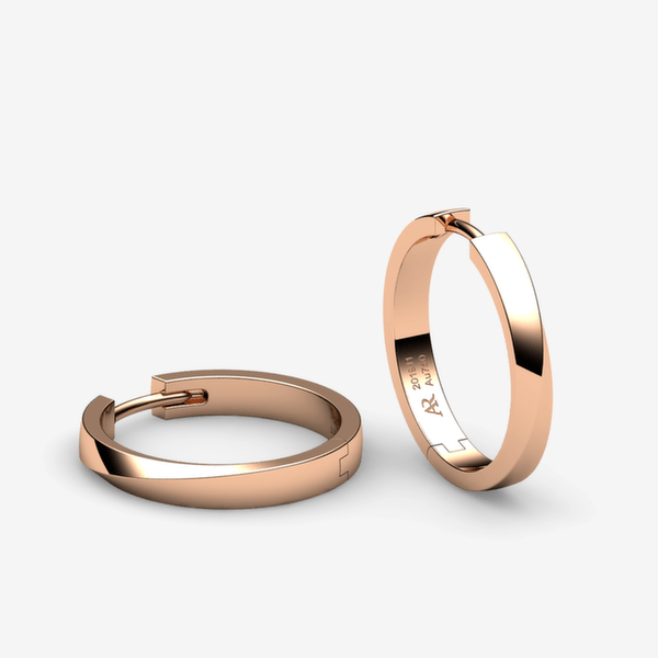 Fusion Boucles d'oreilles  Or rose 18 carats