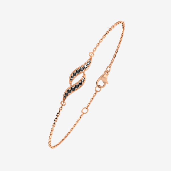 Néréides Bracelet Diamants noirs Or rose 18 carats