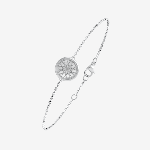 Jardin Secret Bracelet Nacre blanche perlée Or blanc palladié 18 carats