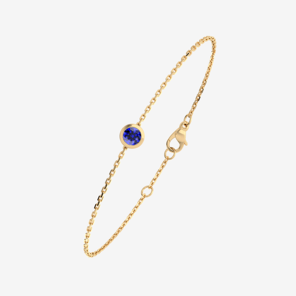 Venise Bracelet Saphir bleu Or jaune 18 carats