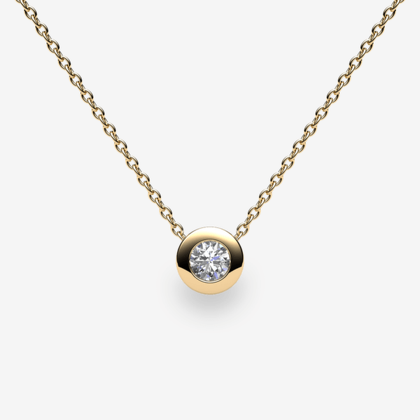 Melodie Pendentif serti clos Diamant Or jaune 18 carats