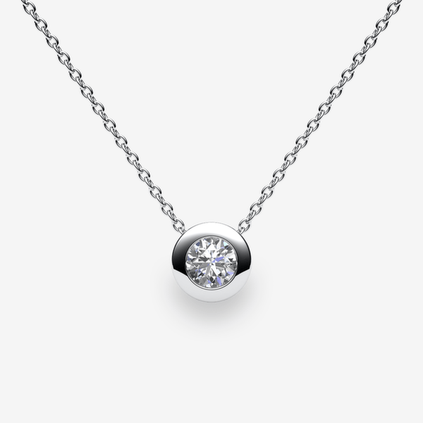 Melodie Pendentif serti clos Diamant Platine 950‰