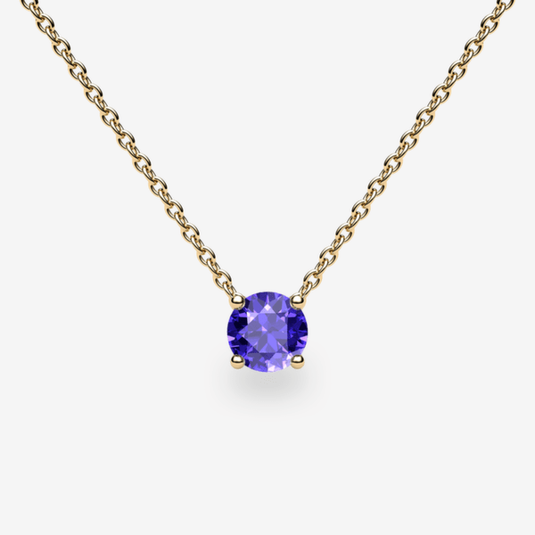 Bellatrix Pendentif serti griffes Tanzanite Or jaune 18 carats