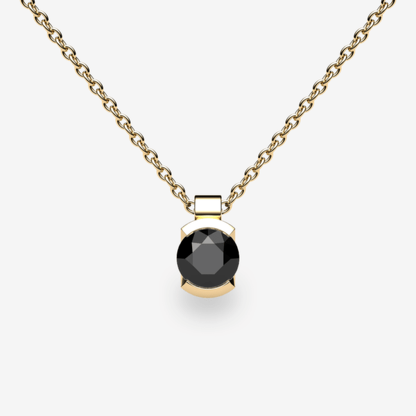 Pendentif En Or Jaune 18 Carats (750) Avec Matière Noire - Occasion