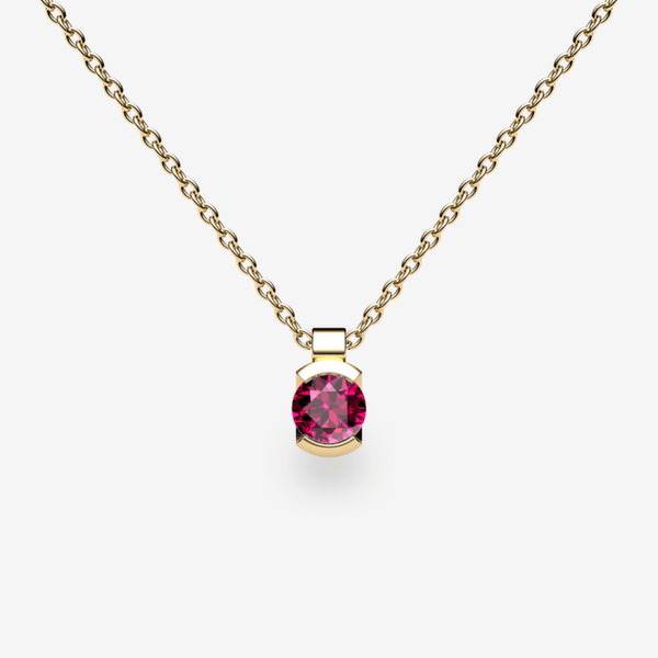 Constance Pendentif serti semi-clos Rubis Or jaune 18 carats